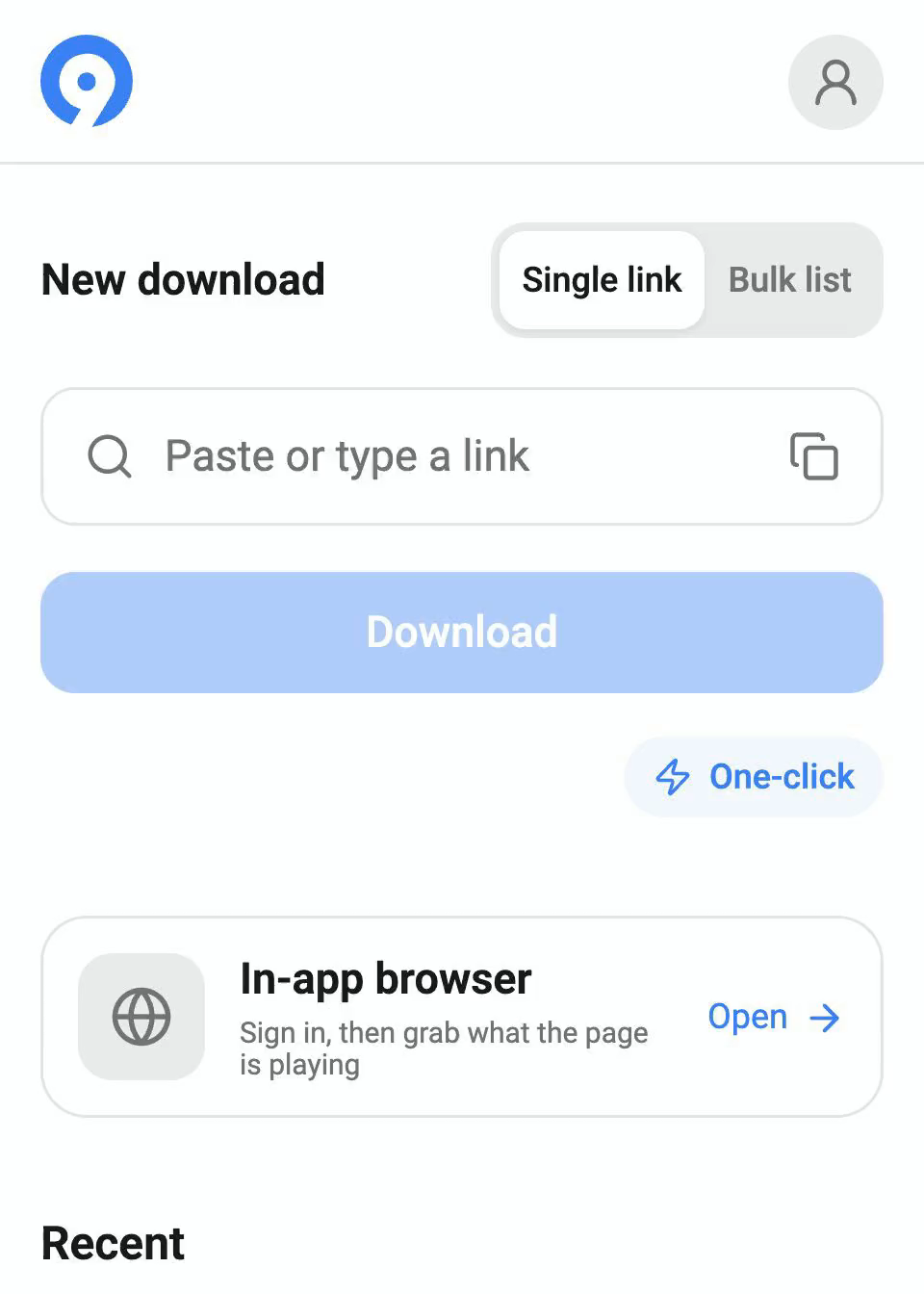 One-click download