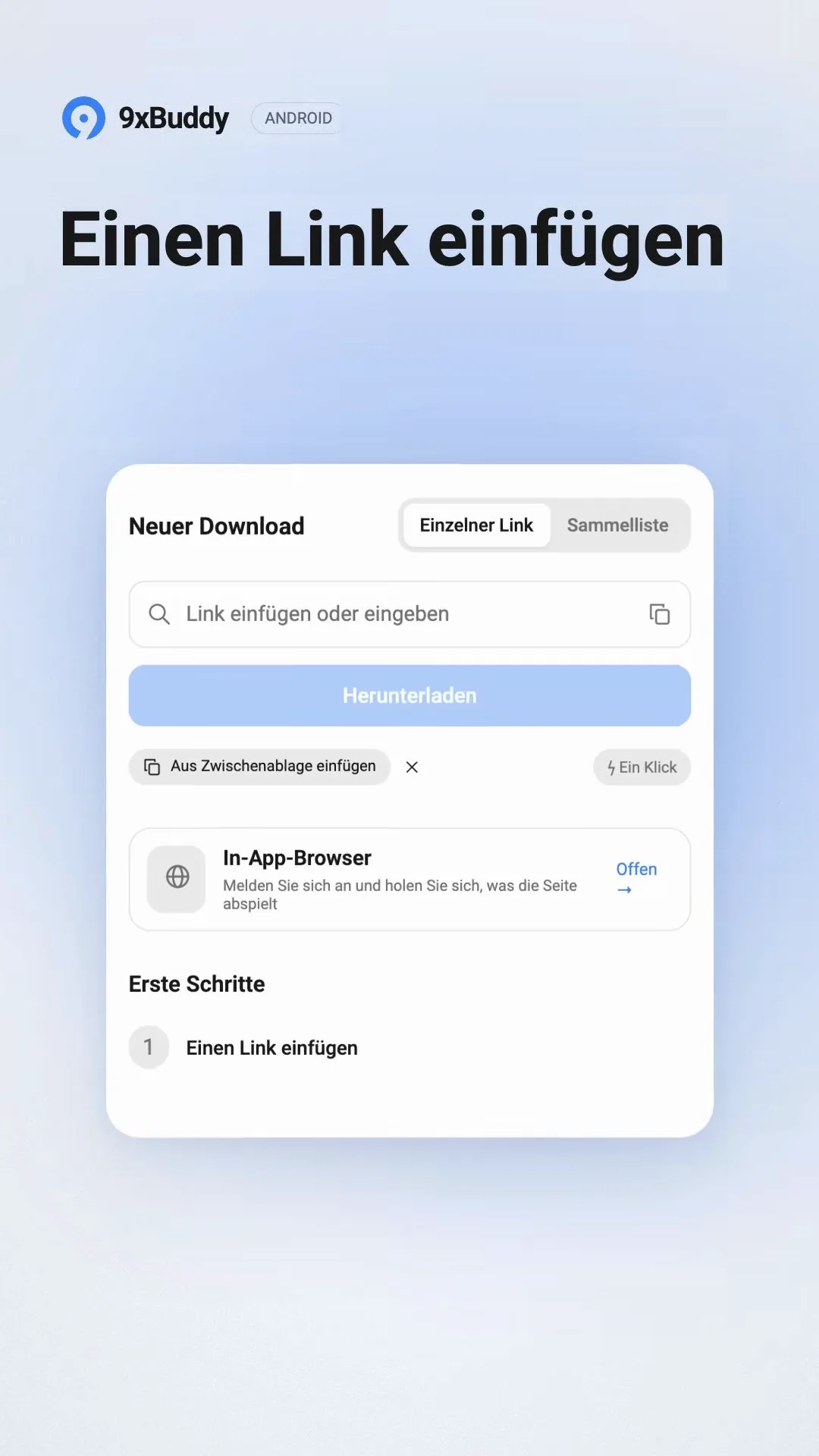 9xbuddy: Your Android video downloader