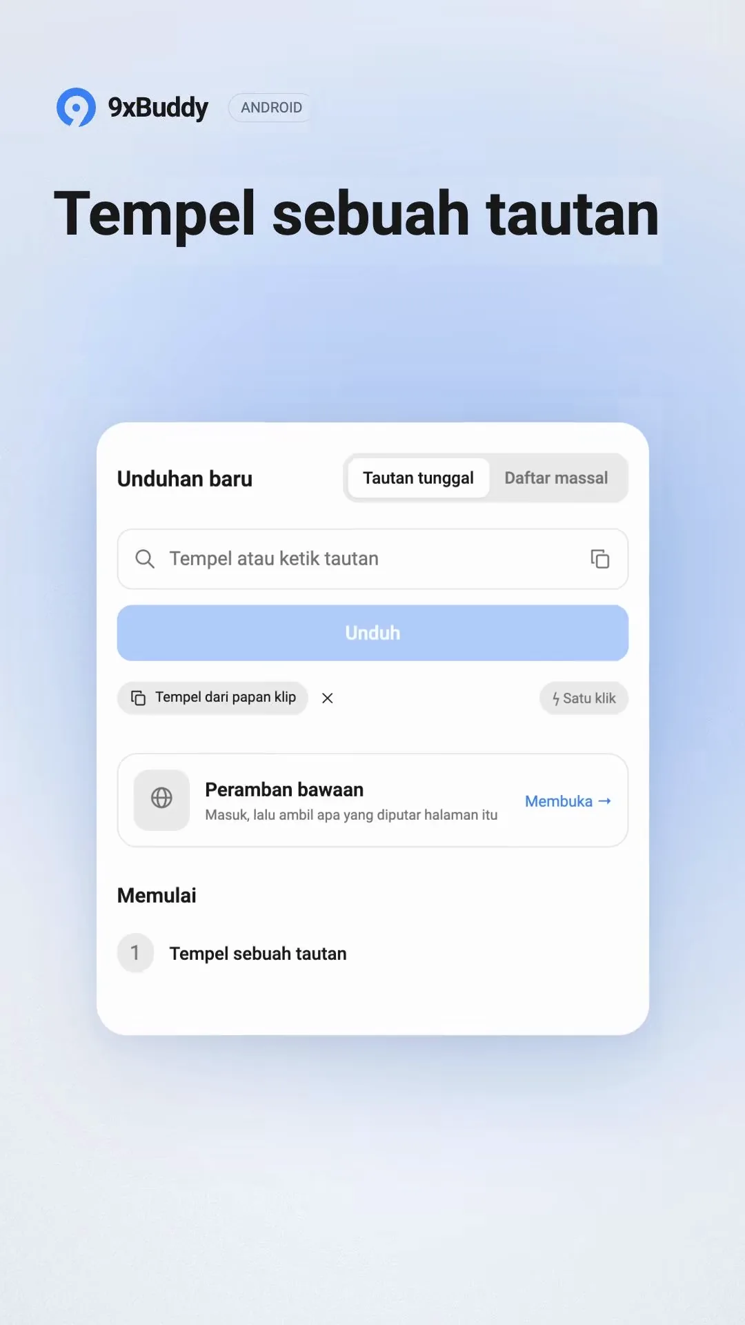 9xbuddy: Your Android video downloader