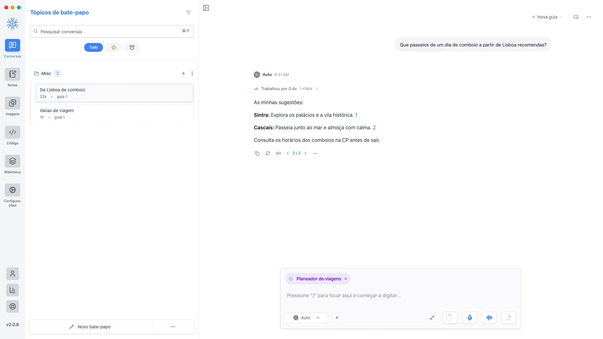 9xchat: O espaço de trabalho com IA