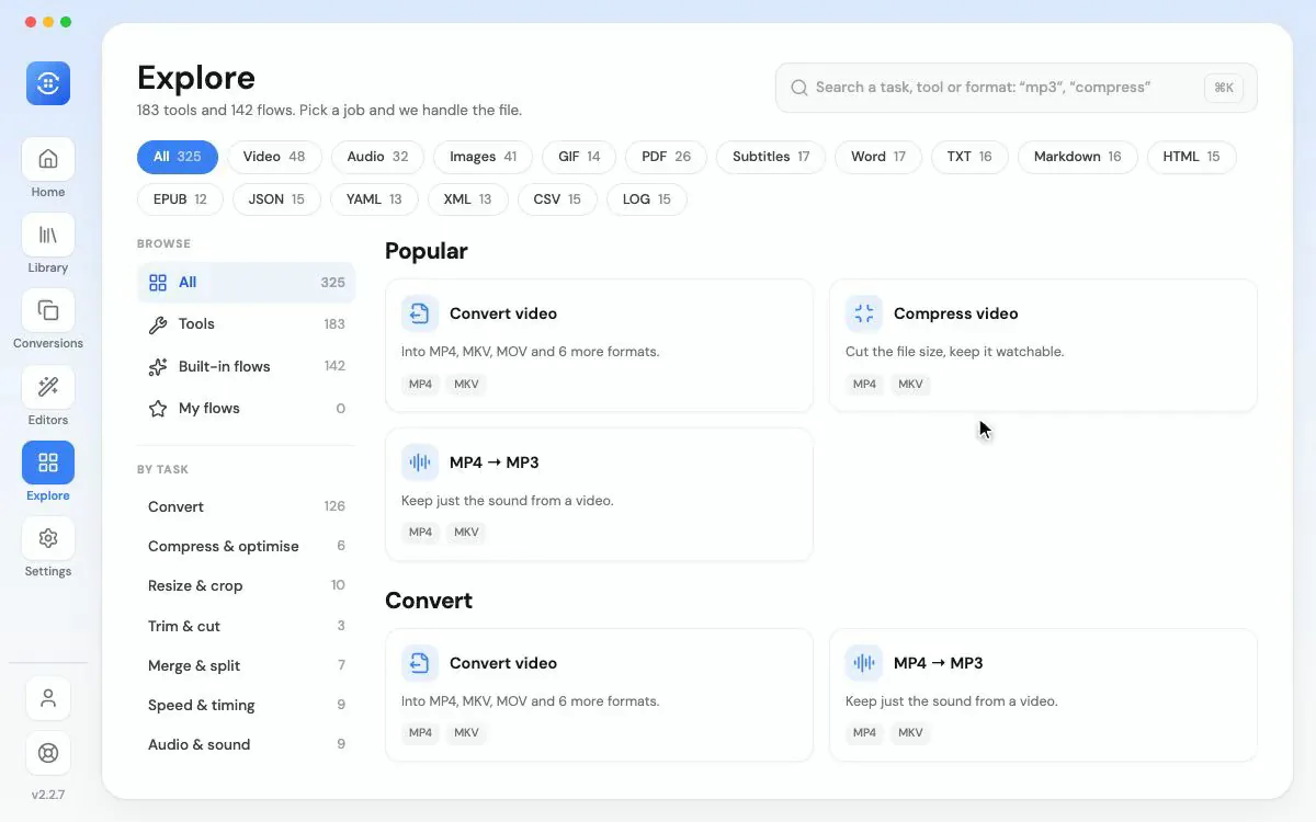 Explore tools and reusable flows