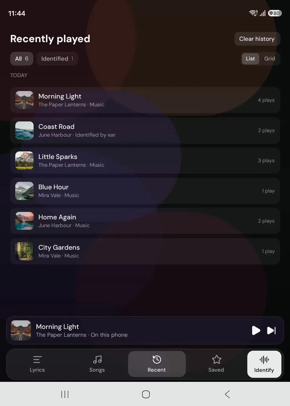 Cada canción que escuchaste, guardada