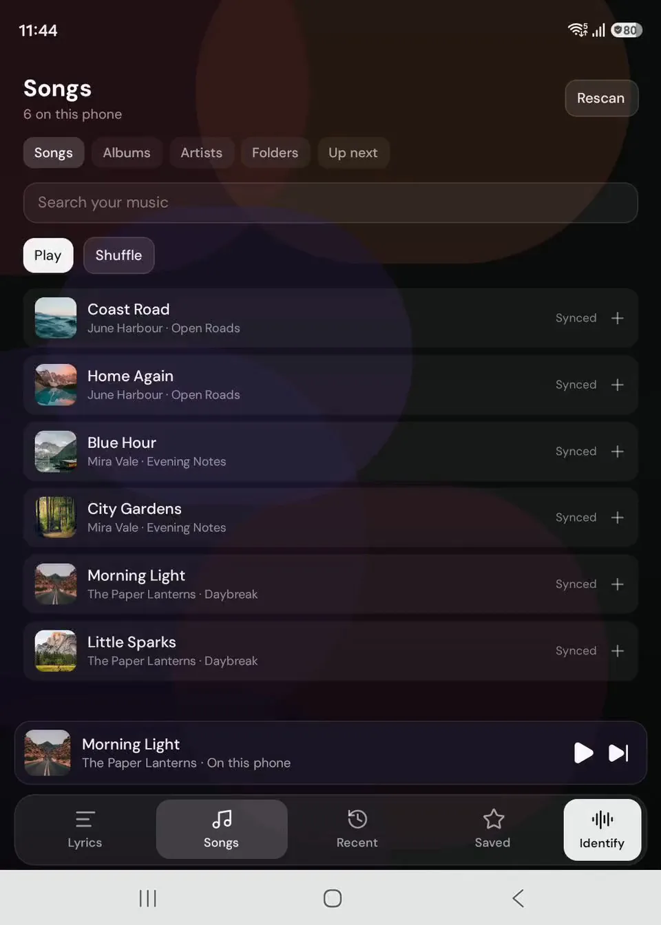 Reproduce las canciones de tu teléfono